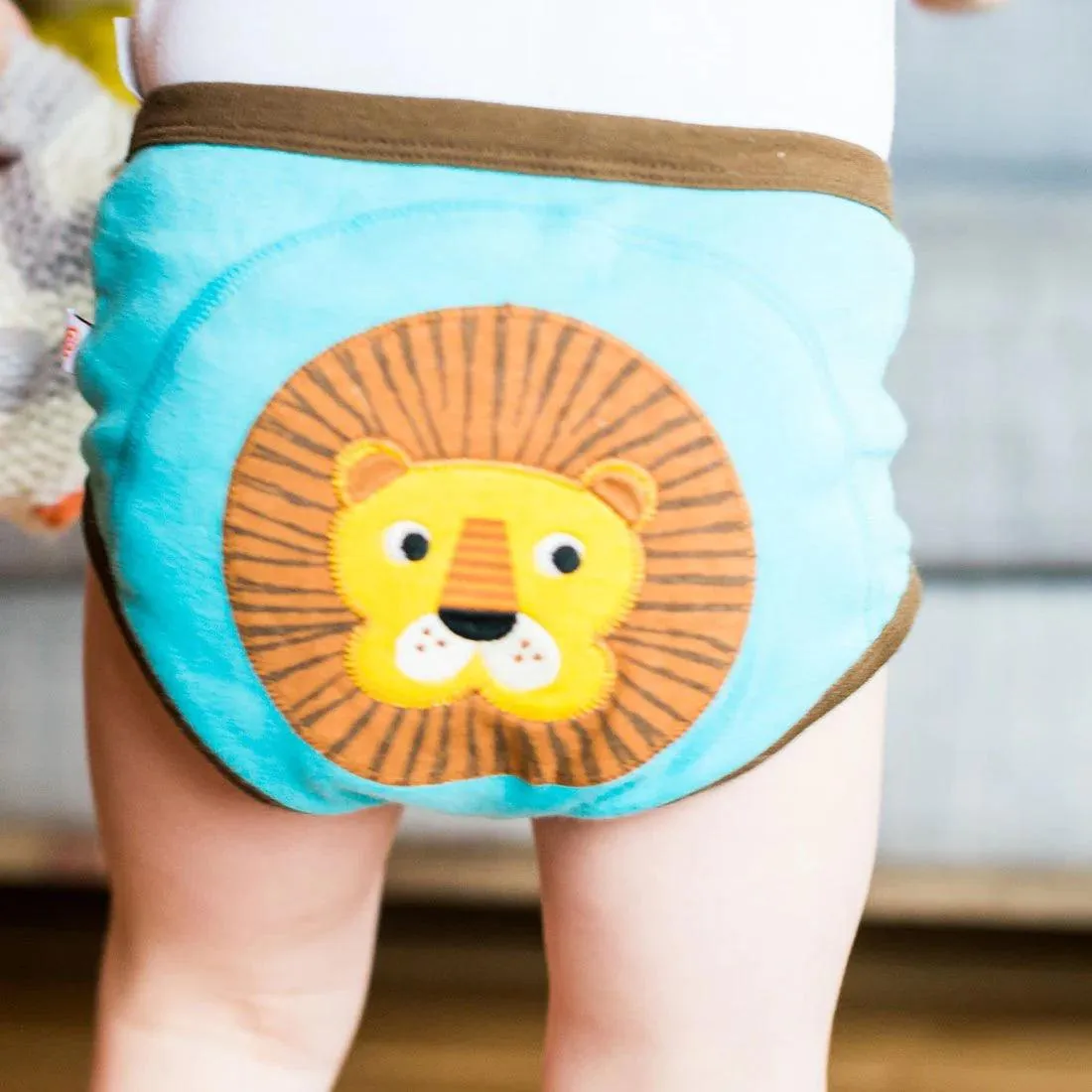 3 Piece Organic Potty Training Pants Set - Boys - Safari Friends