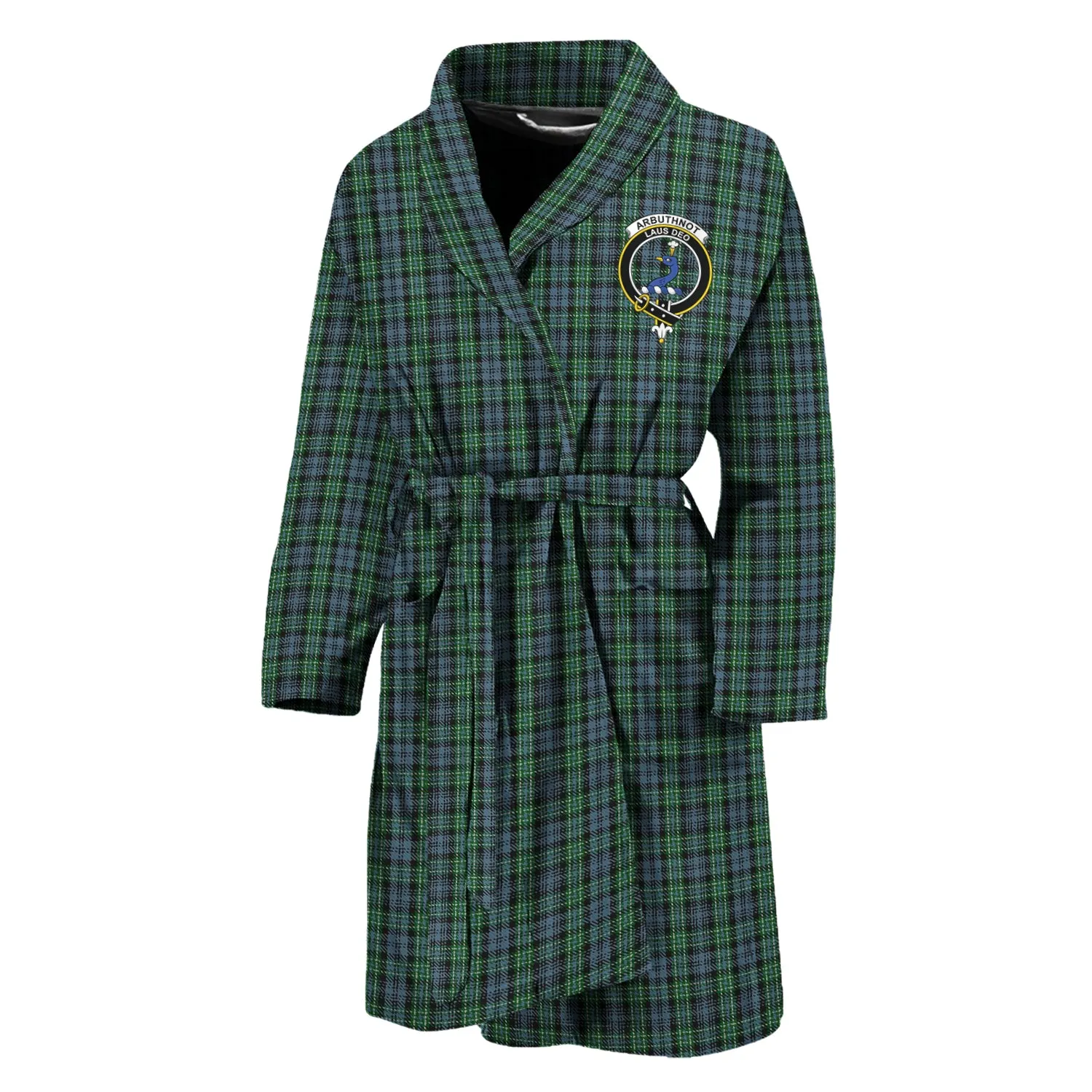 Arbuthnot Tartan Bathrobe with Family Crest