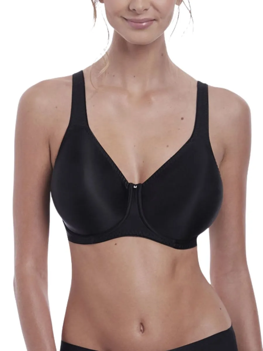 Aura Moulded Full Cup Bra - Black