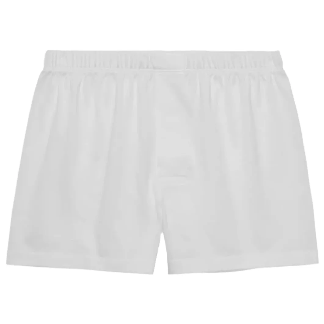 Bresciani 100% Cotton Boxer Shorts White