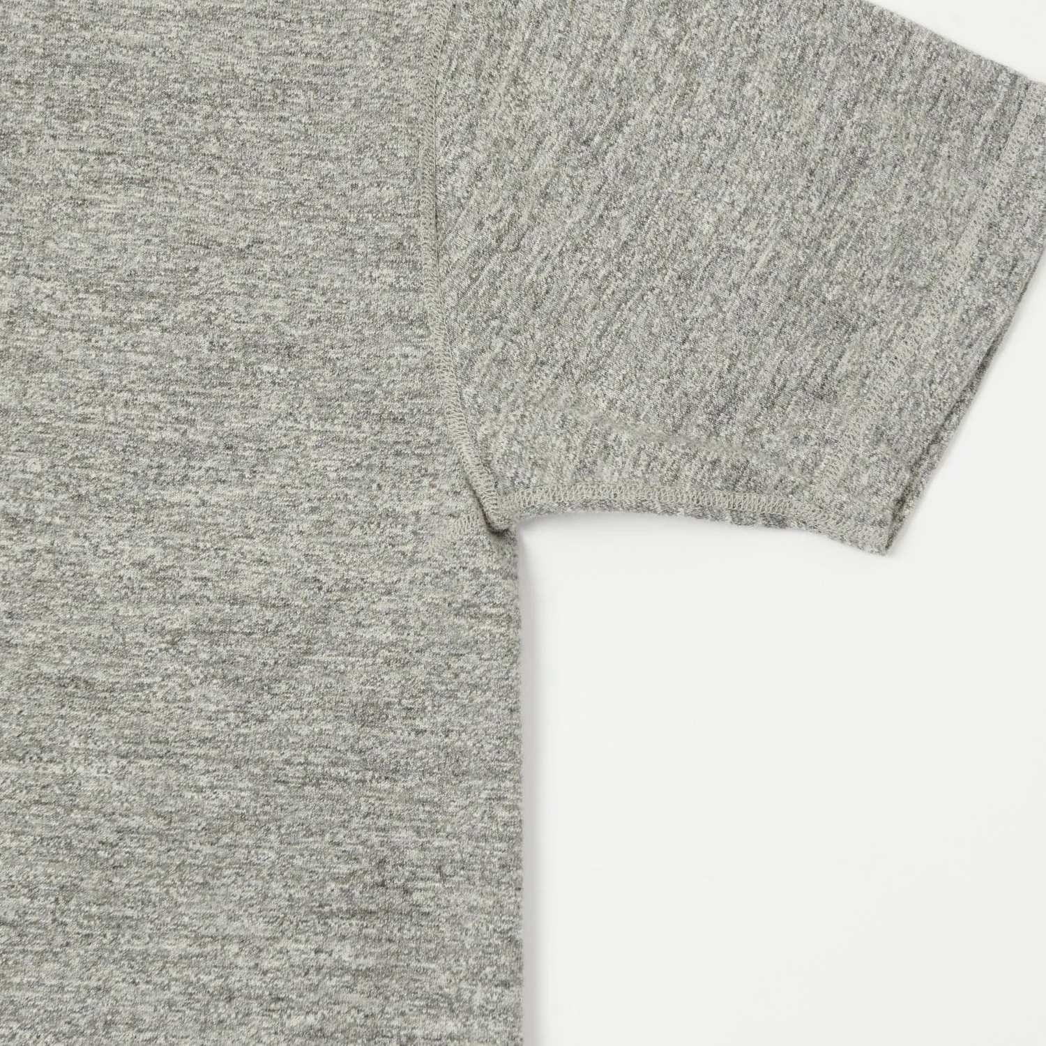 Buzz Rickson's S/S Henley Tee - Grey Melange