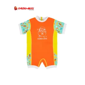 Cheekaaboo Chittybabes Baby Thermal Swimsuit UPF50  Orange Dino