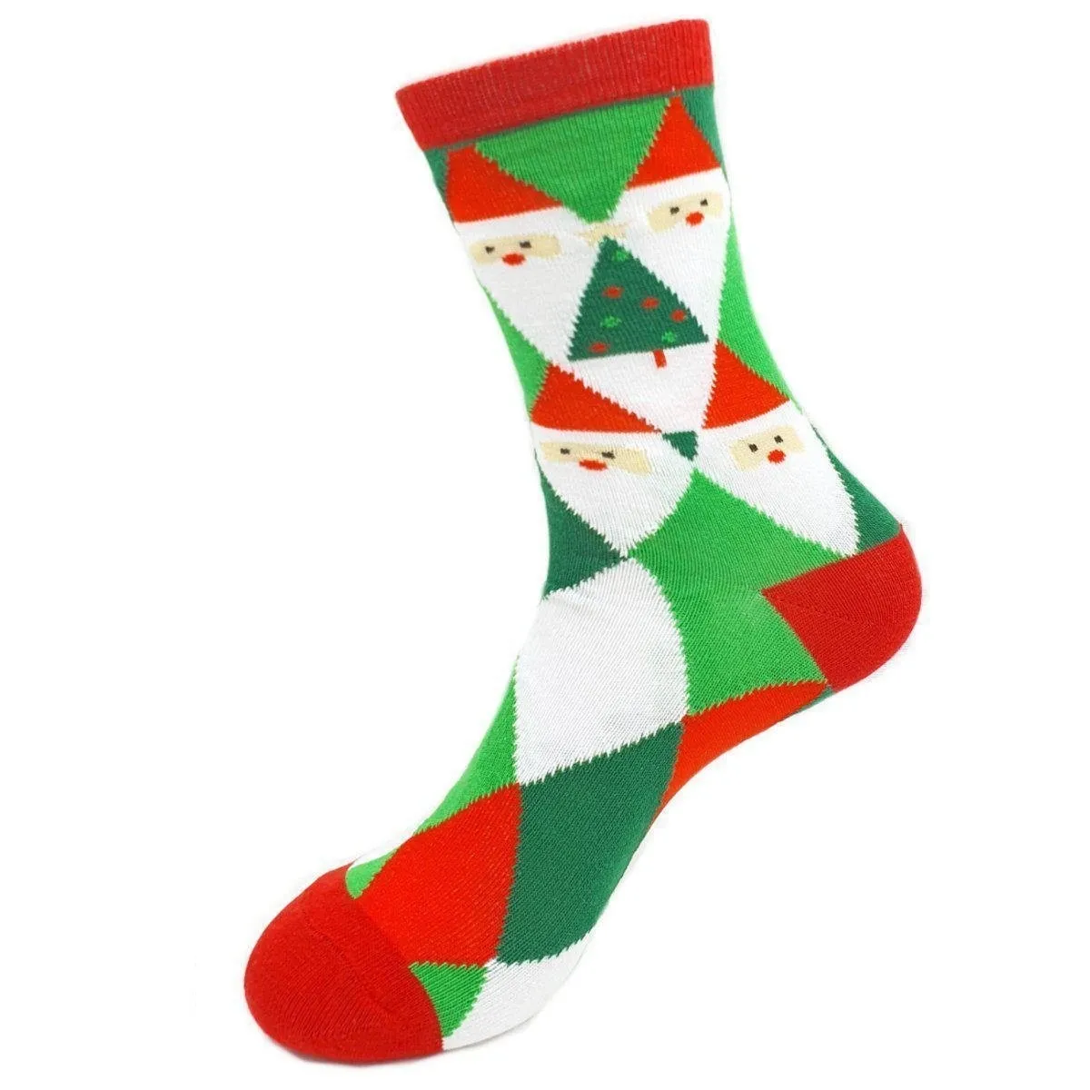 Christmas Socks Elf Argyle