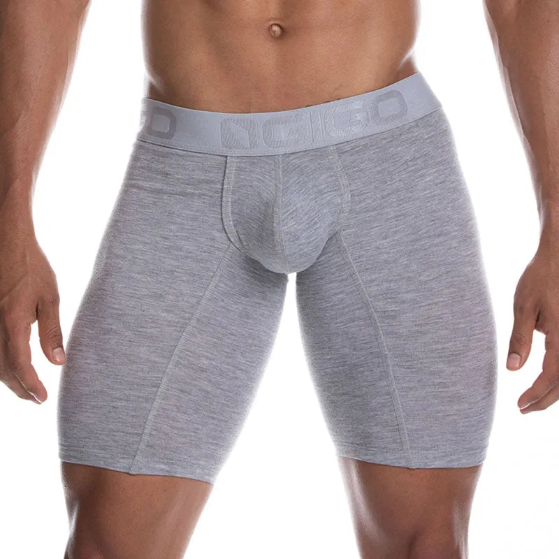 Gigo CAUTIOUS GREY Long Boxer Underwear G04234 Size L