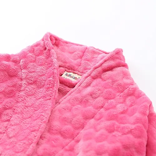 Girl Long Sleeve Fleece Red Robe Shawl