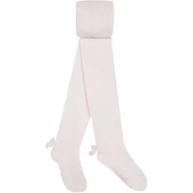 Girls Pink Bow Tights