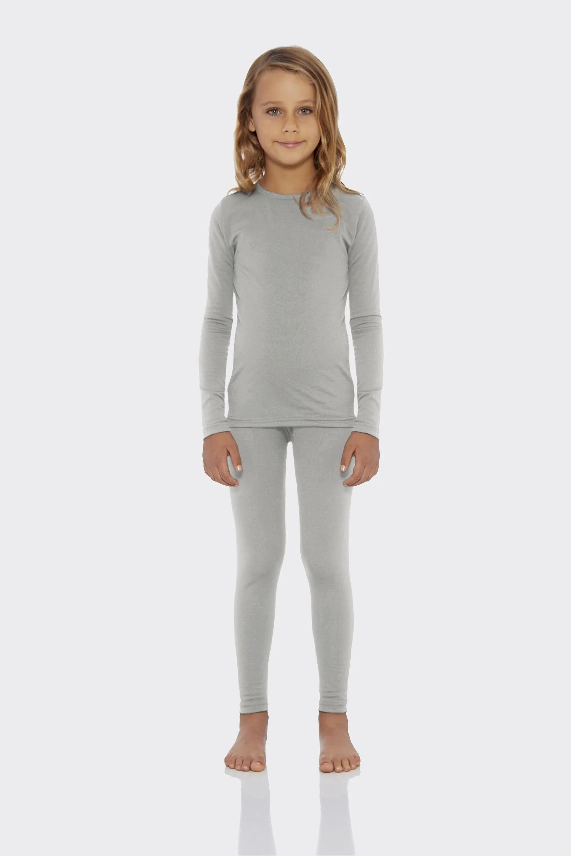 Girls Solid Thermal Set