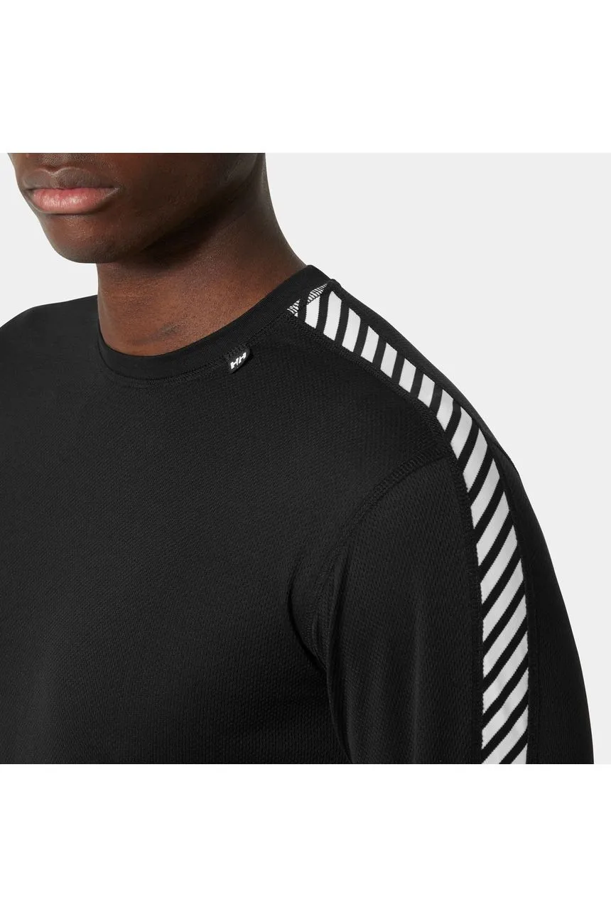 Helly Hansen Lifa Stripe Crew Base Layer Black