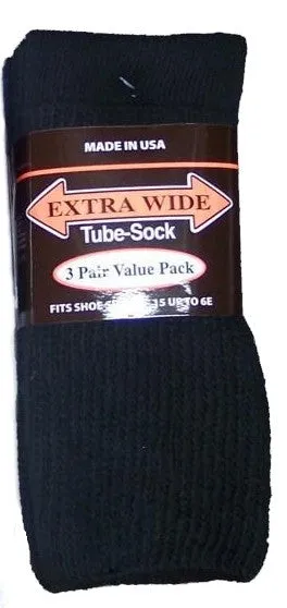 King Size Extra Wide Tube Sock (3Pr Pack)