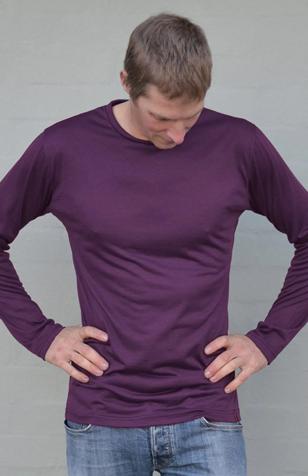 Long Sleeved Crew Neck Top 200g