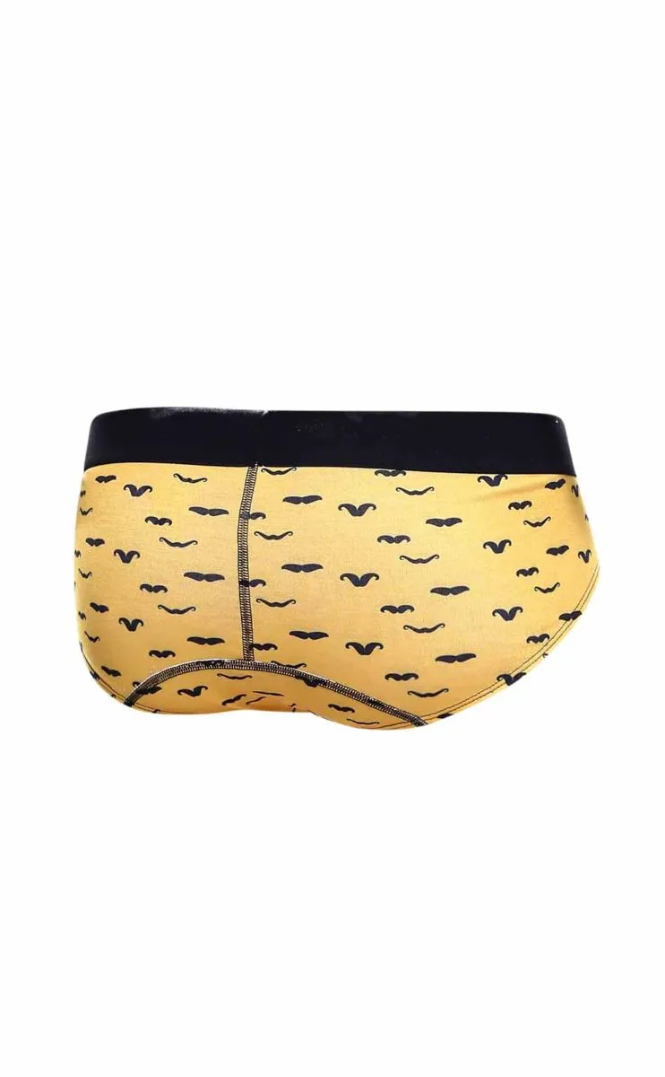 MaleBasics 3-Pack Brief Prints Stache