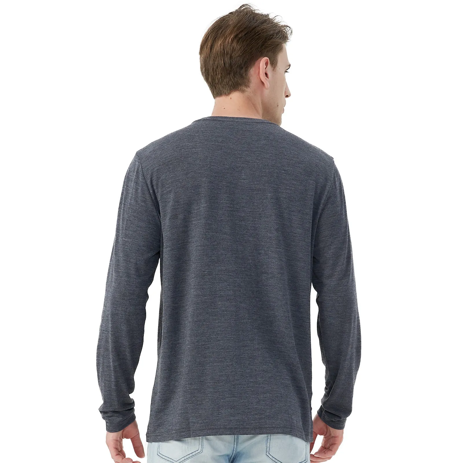 Men's Merino 170g Classic All-Season Base Layer Crew Dark Gray