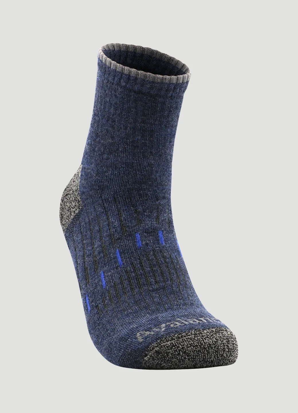 Men's Quick Dry Merino Quarter Crew Socks 2-Pack