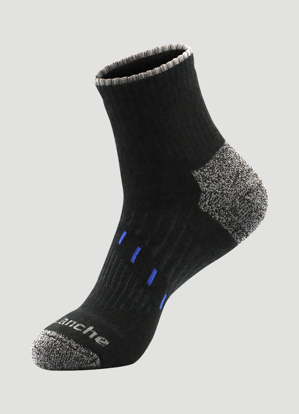 Men's Quick Dry Merino Quarter Crew Socks 2-Pack