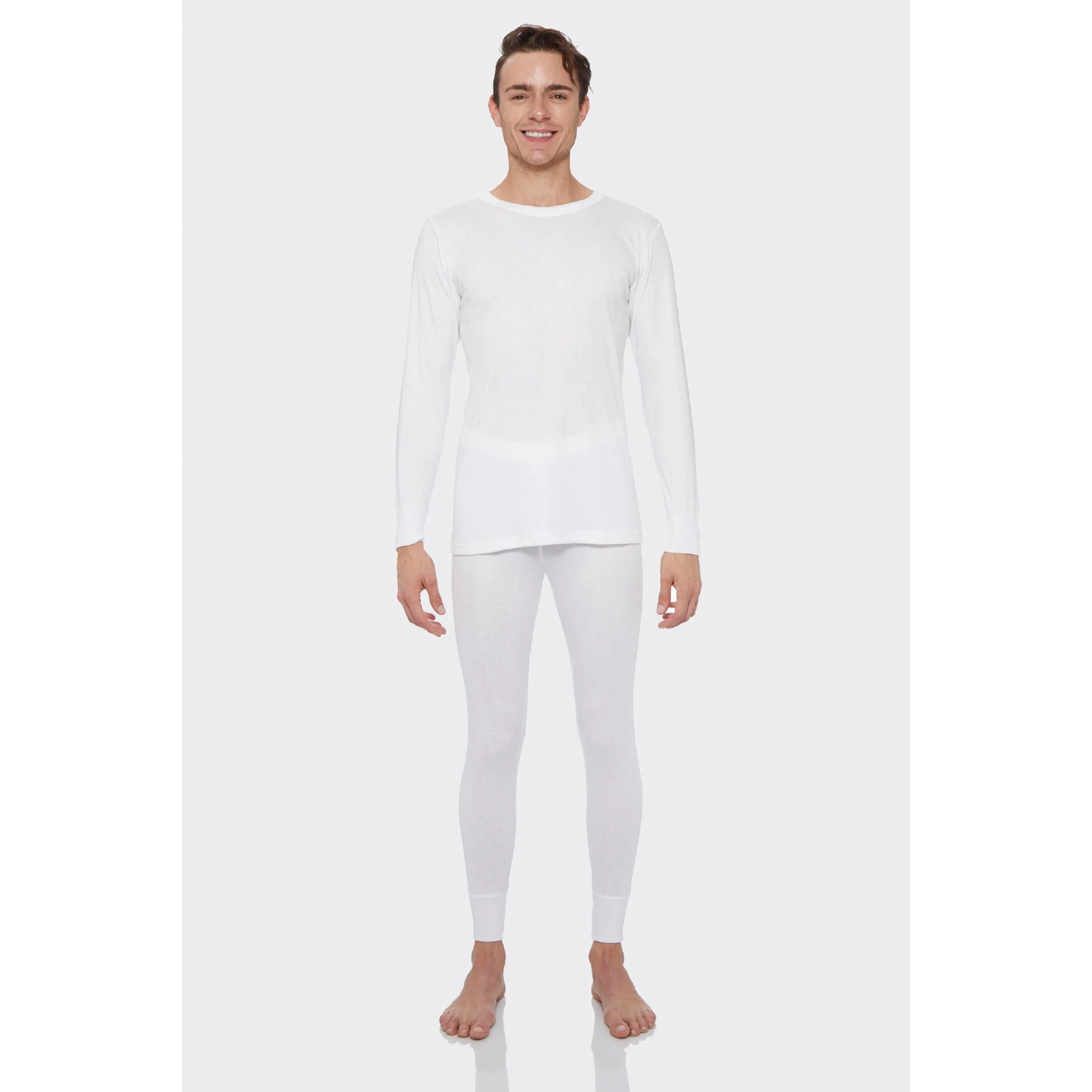 Men's Solid Thermal Set