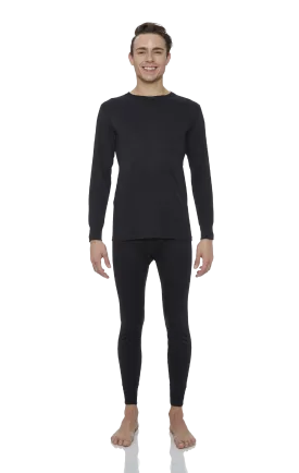 Men's Solid Thermal Set