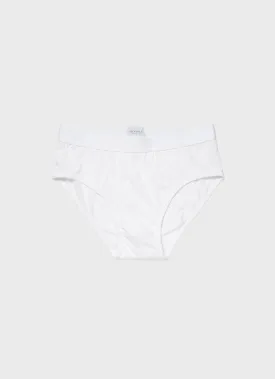 Men's Superfine Cotton Briefs in White