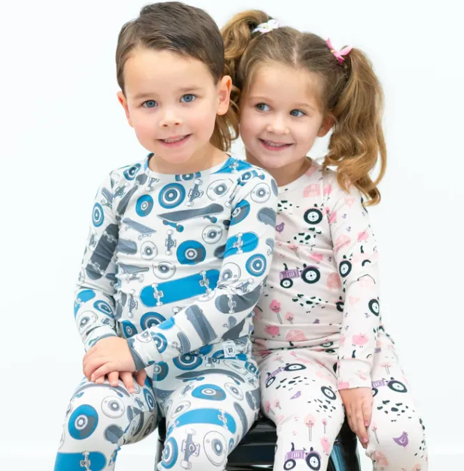 Pink Farm Bamboo Pajama Set