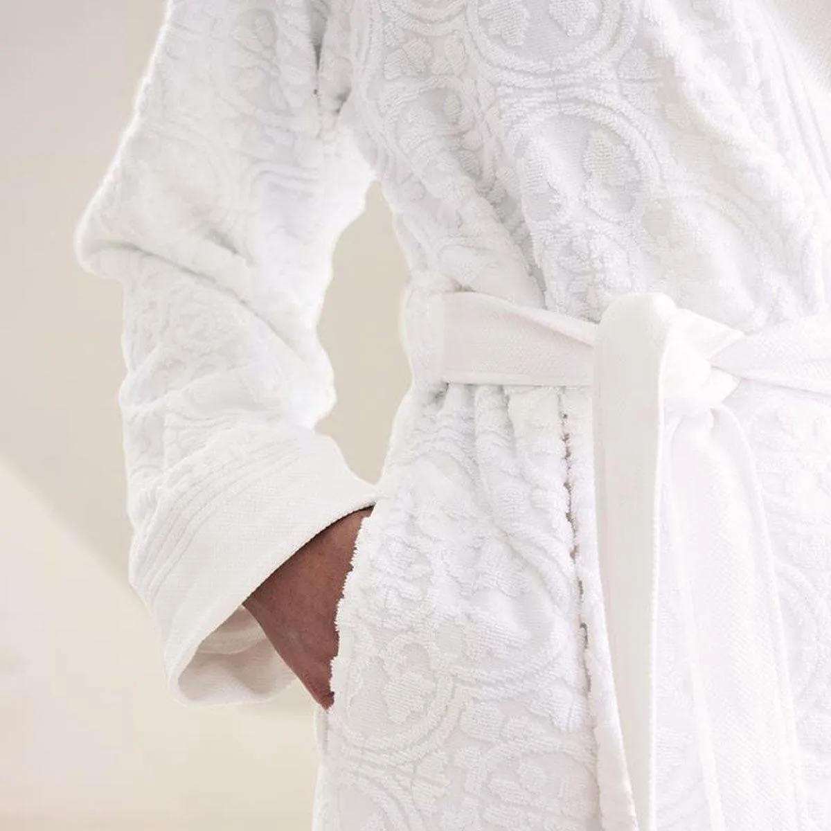 PIP Studio Mosaic de Pip White Cotton Bathrobe Extra Large