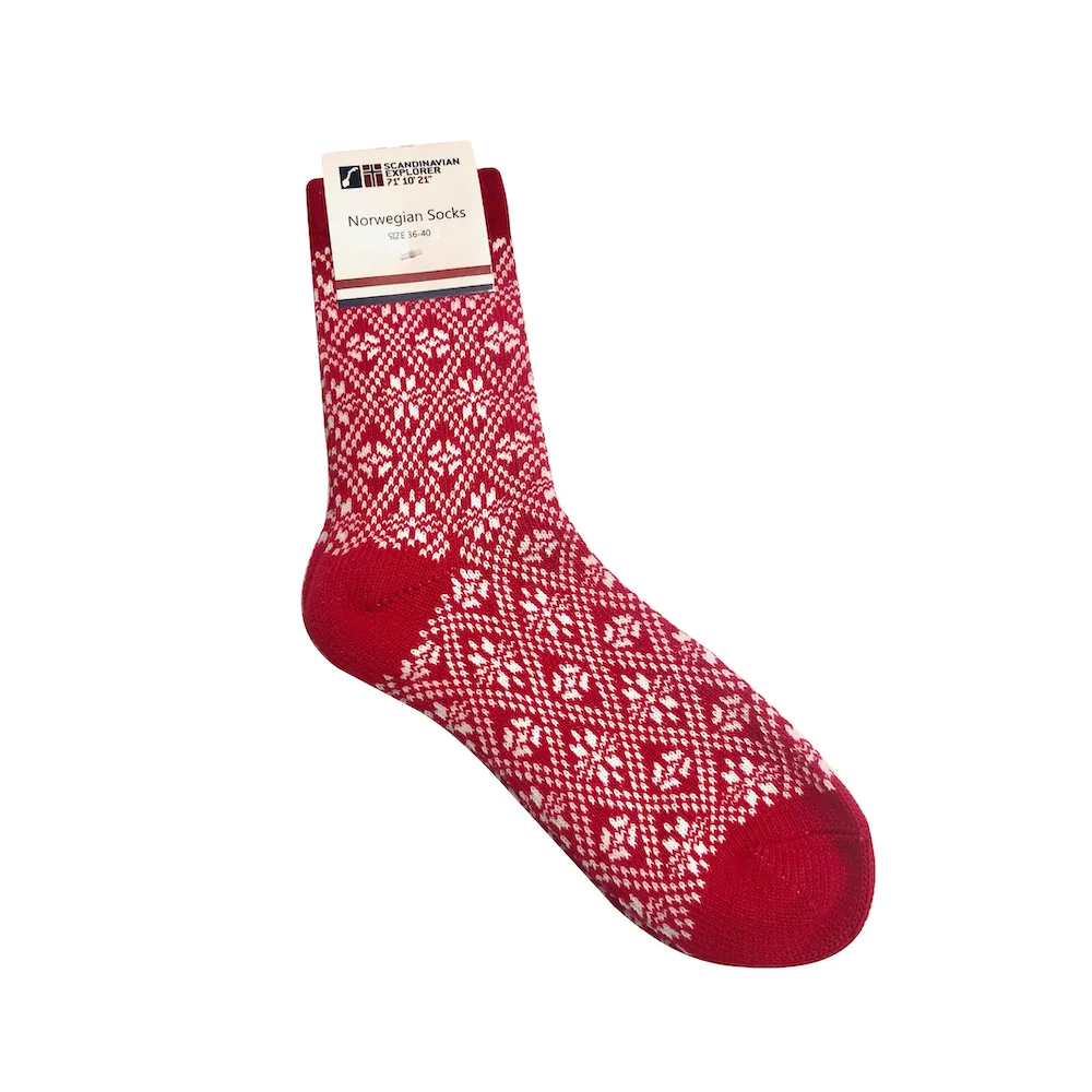 Red - Norwegian Socks Small