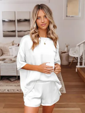 Satin Style Loungewear Set