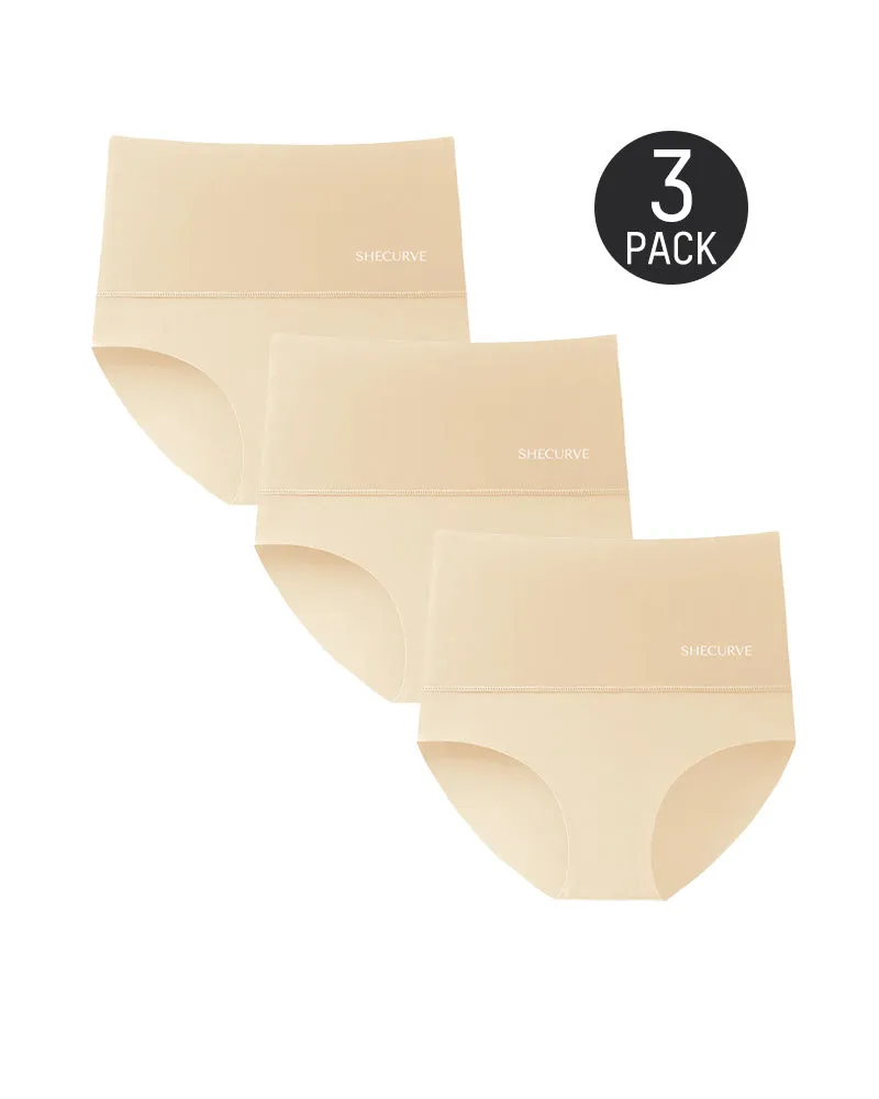 SheCurve® 3-Pack High Waisted Tummy Control Briefs