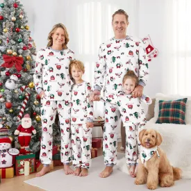 Sloth Family Christmas Pajamas Allover Christmas Pattern Wreath Gift