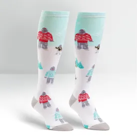 Sock It To Me Women's Funky Knee High Socks - The Yeti Family