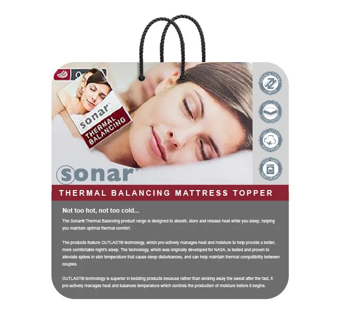 Sonar Thermal Balancing Mattress Topper Range