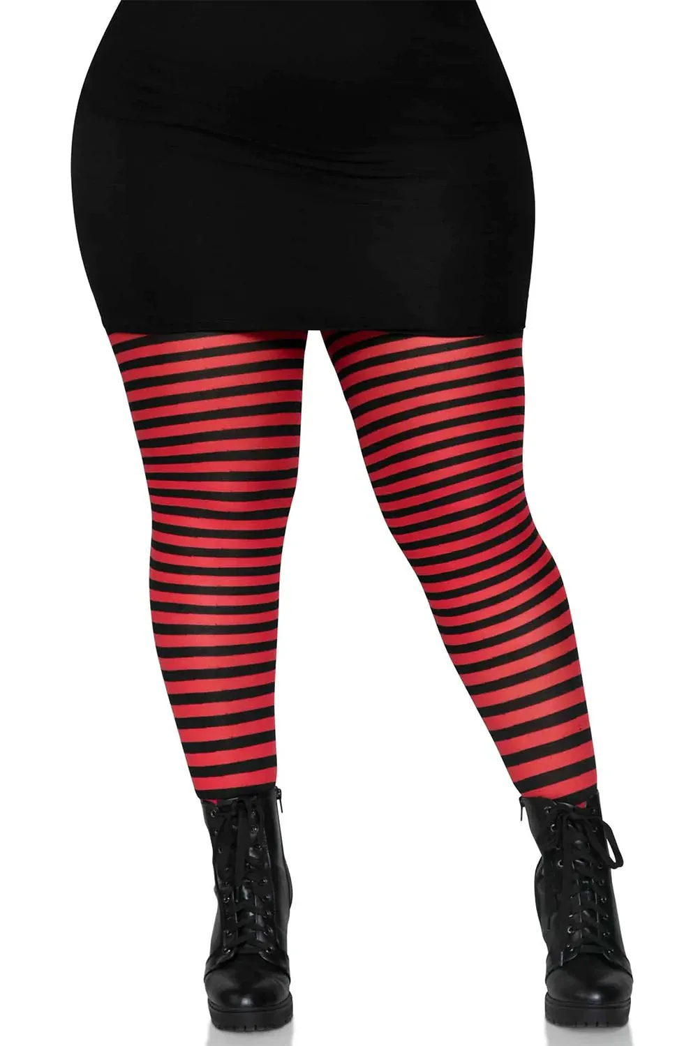 Striped Tights [Plus Size]