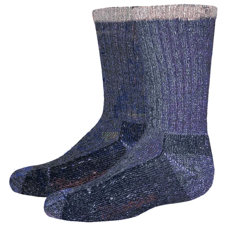 Texas Denim Thermal Socks for Men - Warm, Durable, Cotton-Poly Blend 10-13