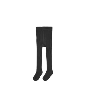 The Ribbed Knit Tights by Rylee   Cru - Black - BABY