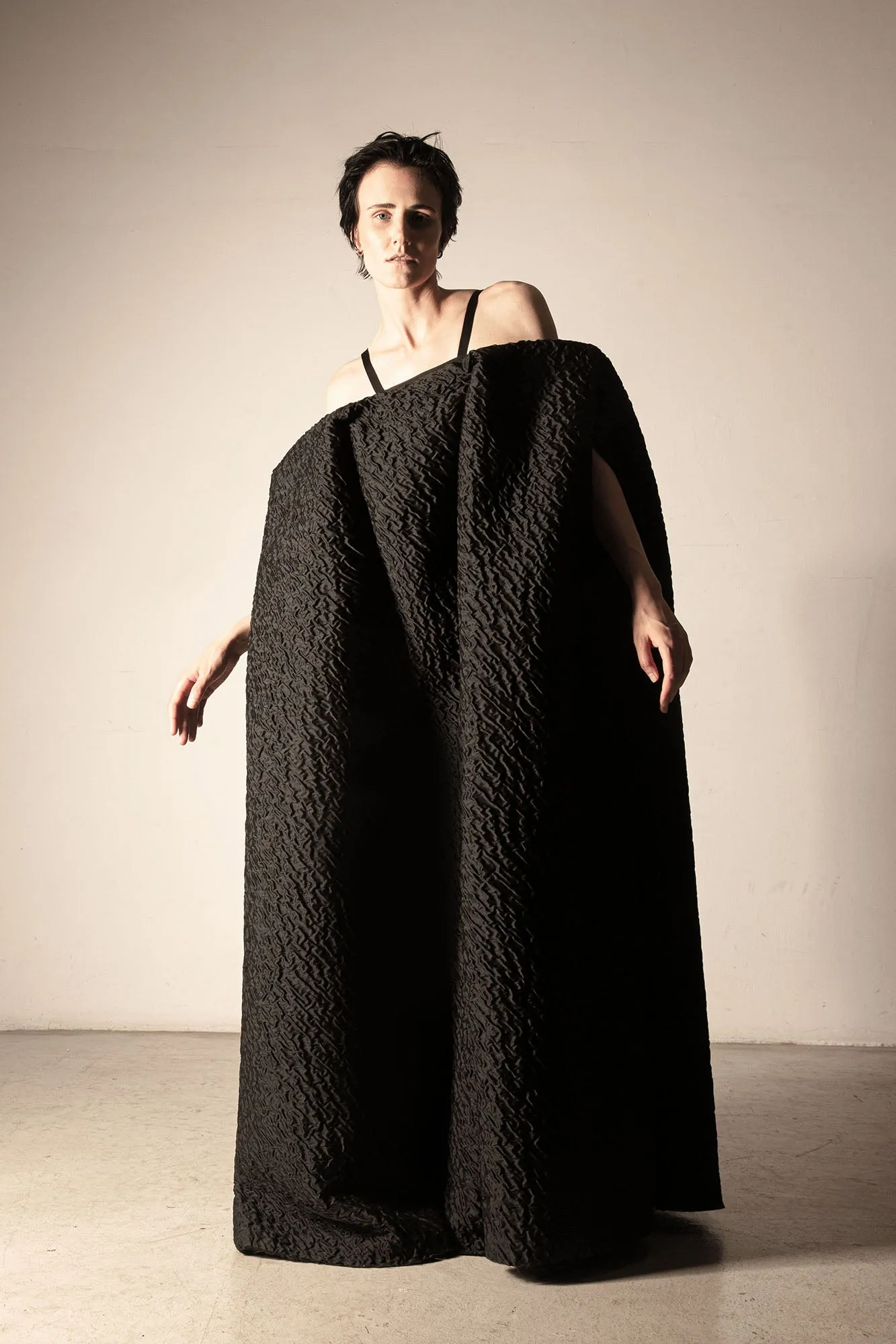 THESIS 3-way transforming piece: dress/hood