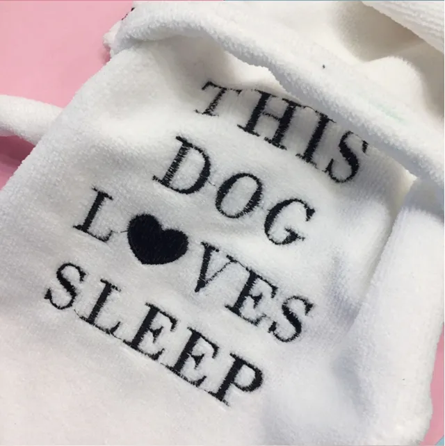 'This Dog Loves Sleep' Bathrobe