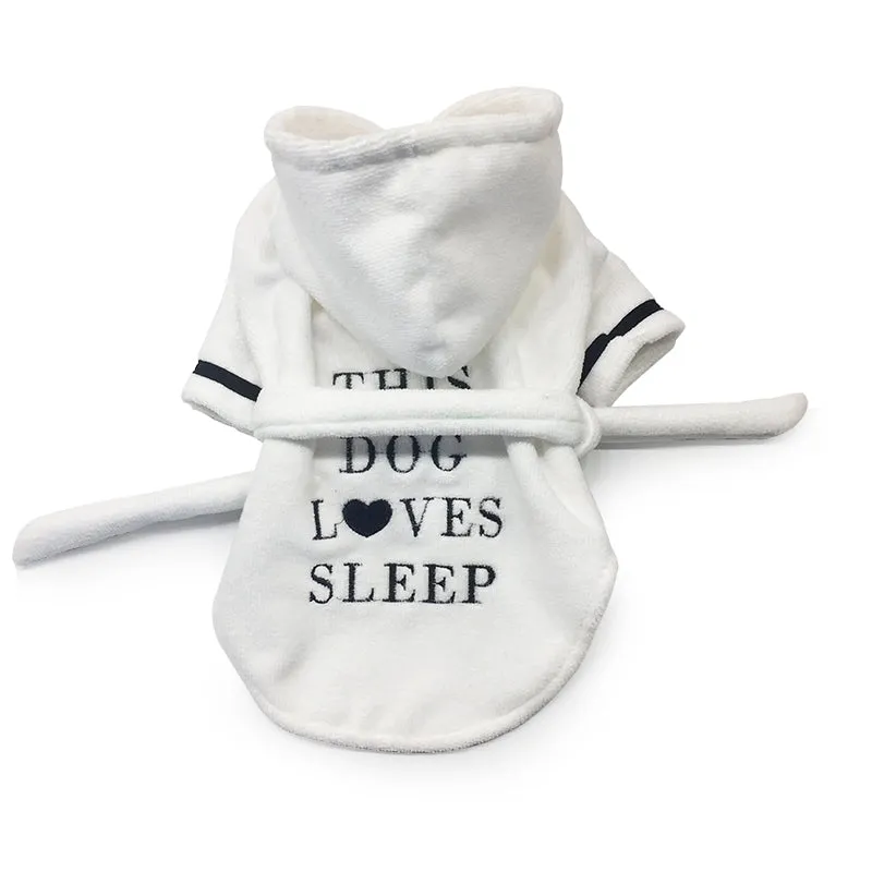 'This Dog Loves Sleep' Bathrobe