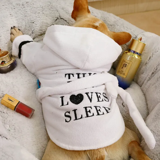 'This Dog Loves Sleep' Bathrobe