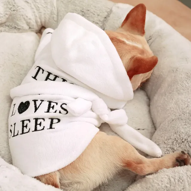 'This Dog Loves Sleep' Bathrobe