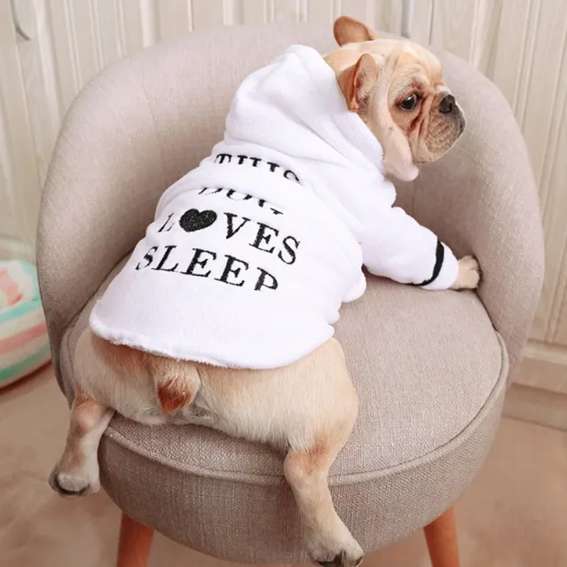 'This Dog Loves Sleep' Bathrobe