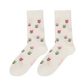 Tulip White - Bengt and Lotta - Swedish Socks