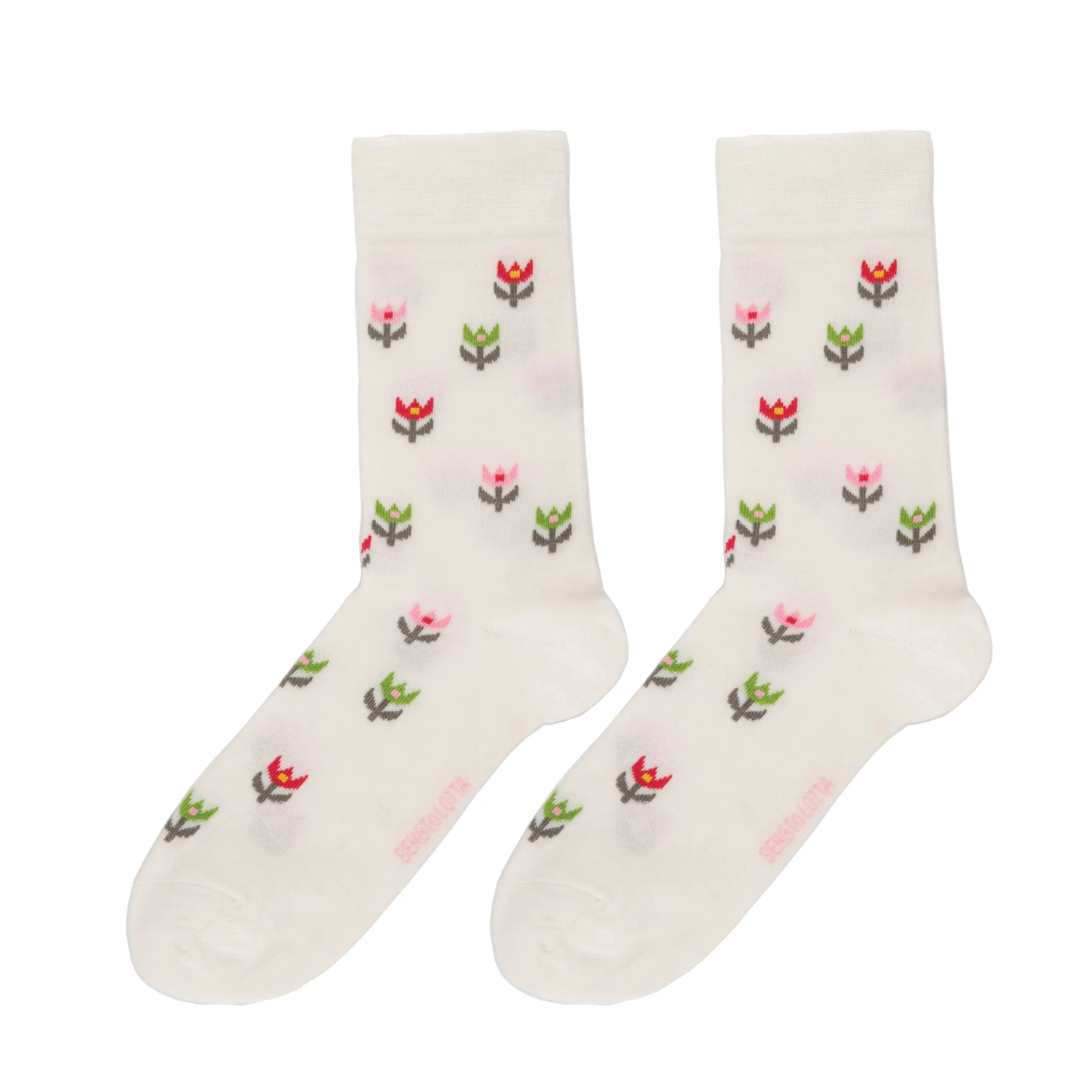 Tulip White - Bengt and Lotta - Swedish Socks