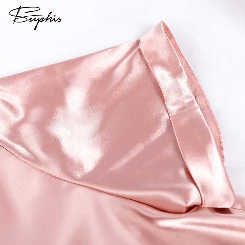 VenusFox Satin Nightshirt With Shorts Nightwear Suit Silk Pajama Short Sleeve Casual Pajama Sets Women Sleepwear Summer